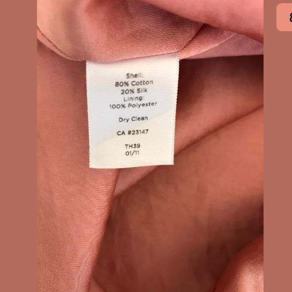 Talbots Women’s Silk Pencil Skirt Peach 4 - Picture 6 of 8